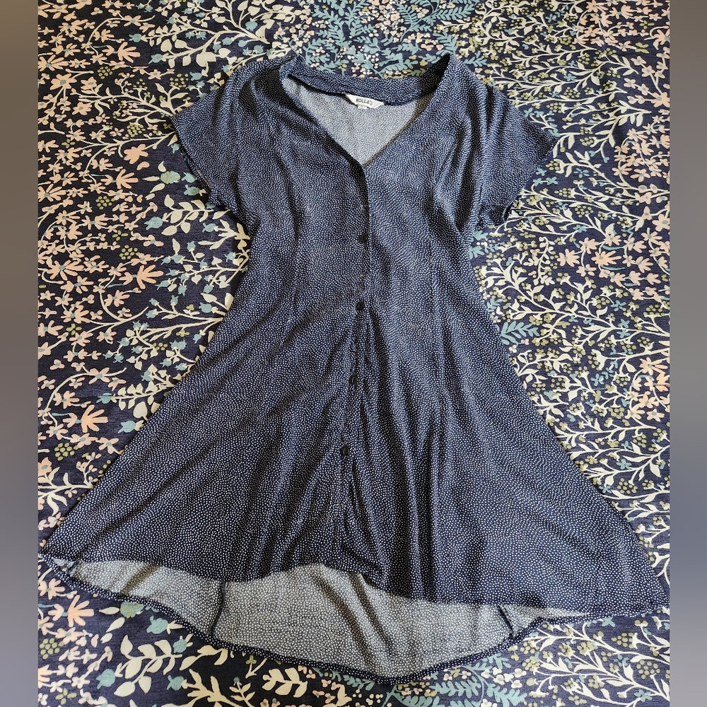 Rolla's Milla Navy Blue Polkadot Patterned Dress Women's Medium